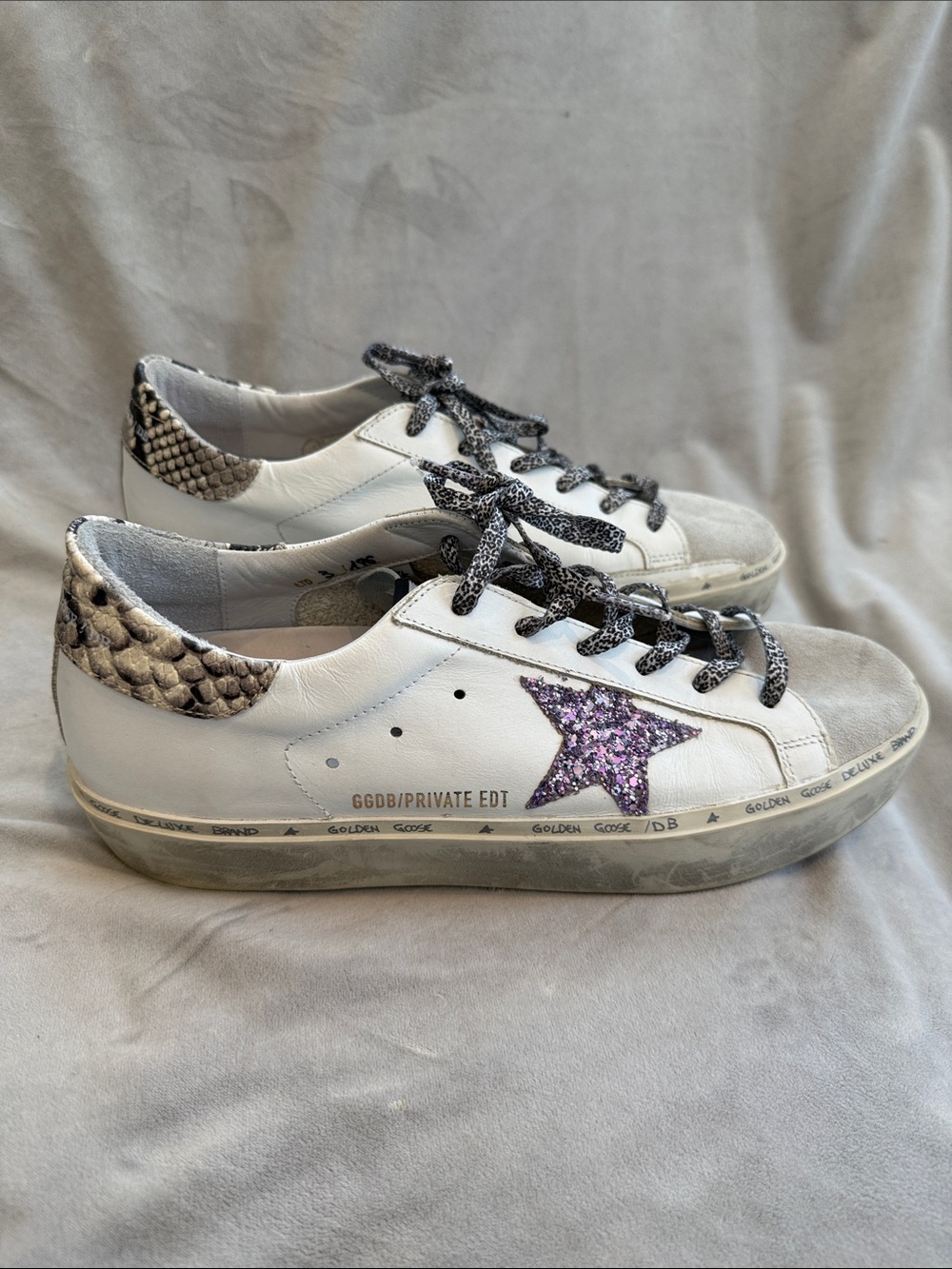 Golden Goose Private Edition Hi Star Leather Sneakers size 41 - Picture 2 of 9